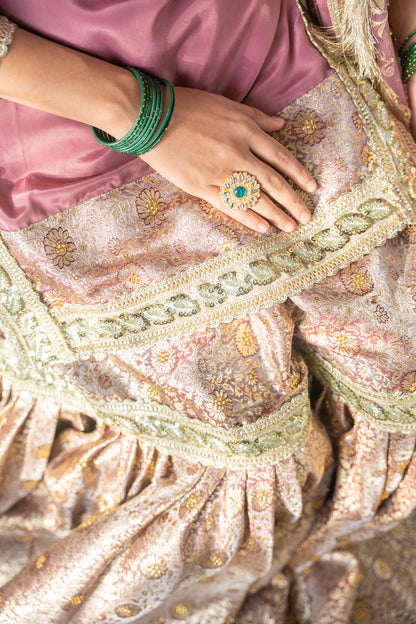 Dastaan gharara — embroidery detail, Husnaraa